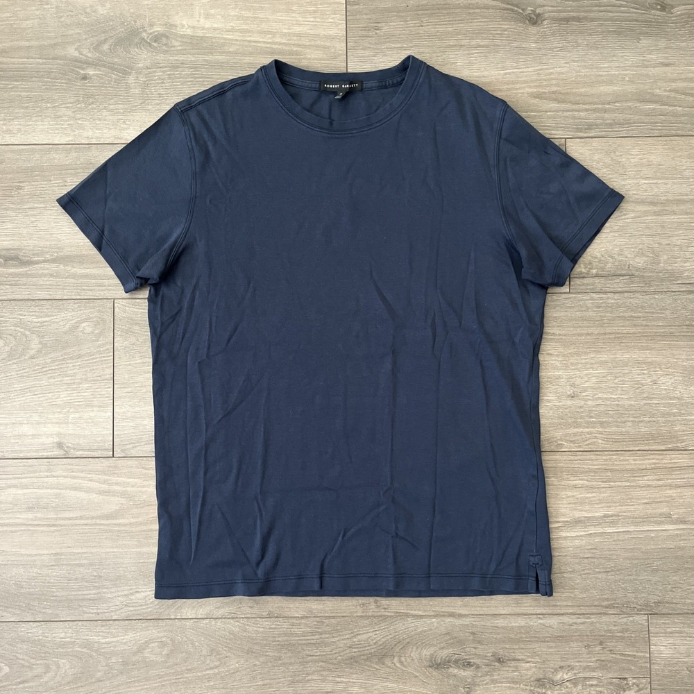 Robert Barakett Mens M T Shirt Blue Short Sleeve